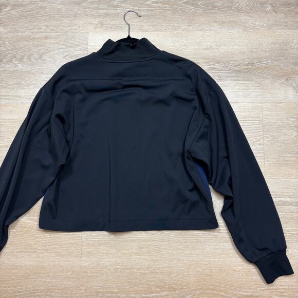Athleta Mock Neck Long Sleeve Women’s M Color Navy/Black - Picture 6 of 6